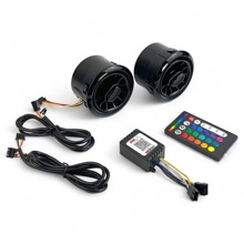 Дефлектор регулируемый под MB черный с RGB подсветкой (2шт комплект)