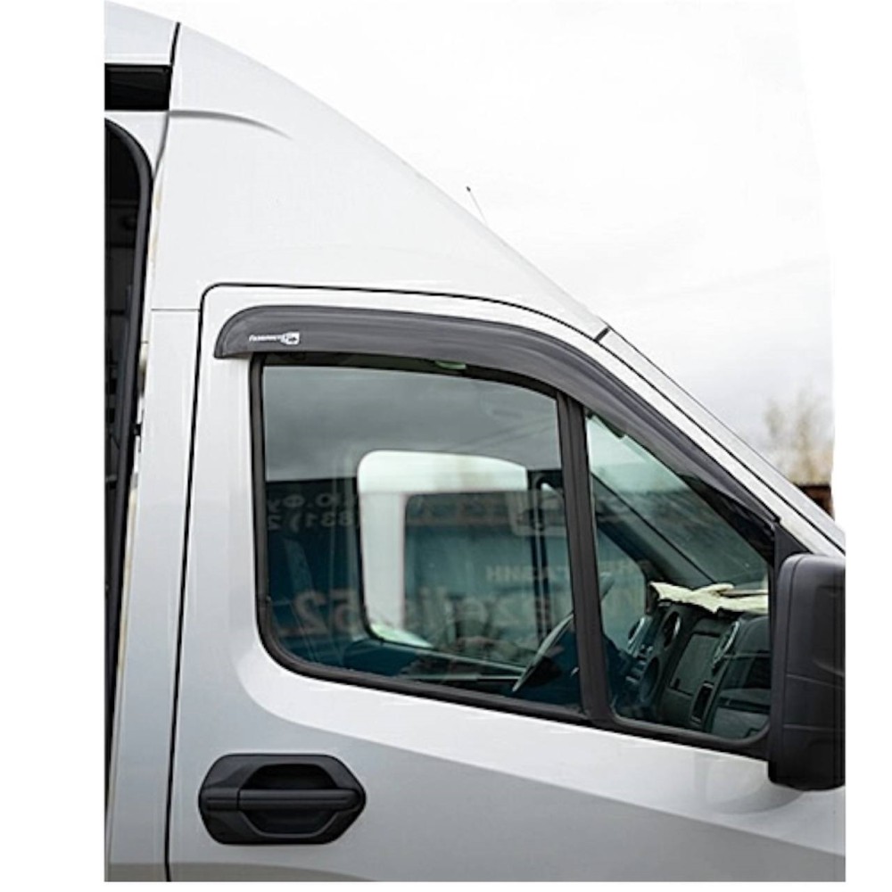 Дефлекторы длинные на боковые стекла для газель next, газон next черные (к-т 2шт) Дефлекторы длинные на боковые стекла для газель next, газон next черные (к-т 2шт)