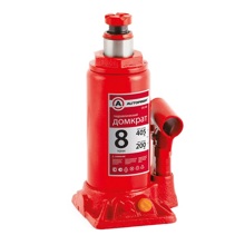 Домкрат гидравлический бутылочный, гидравлический, 8 т, 200-405 мм