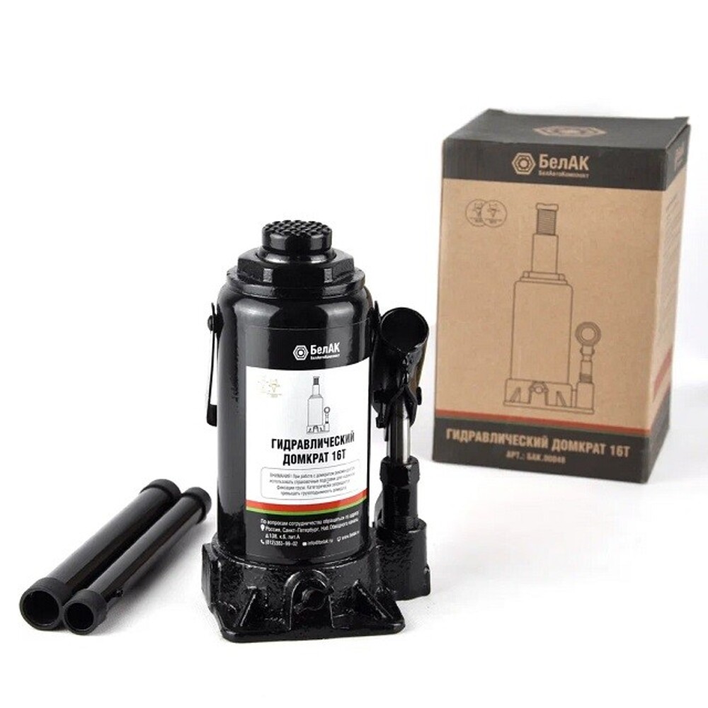 Домкрат гидравлический бутылочный 16 т 350 мм Домкрат гидравлический бутылочный 16 т 350 мм