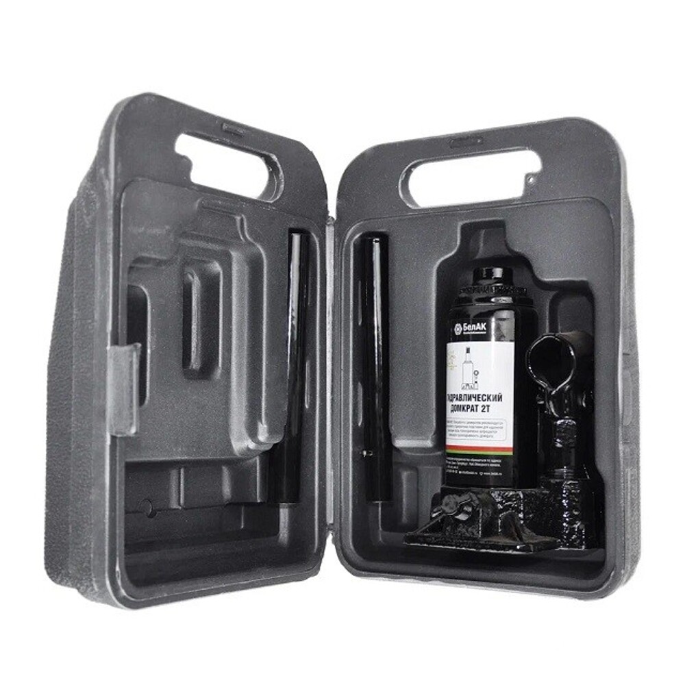 Домкрат гидравлический бутылочный 2 т 285 мм в кейсе Домкрат гидравлический бутылочный 2 т 285 мм в кейсе