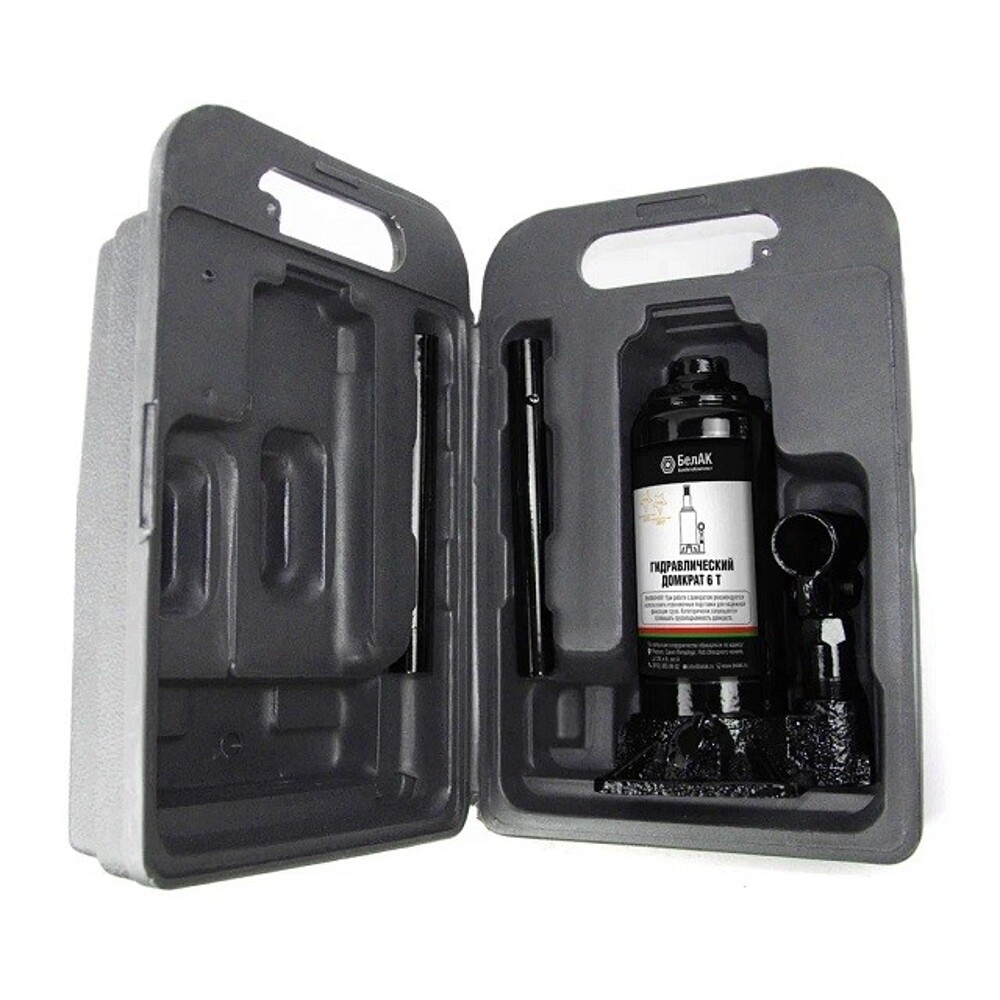 Домкрат гидравлический бутылочный 6 т в кейсе Домкрат гидравлический бутылочный 6 т в кейсе
