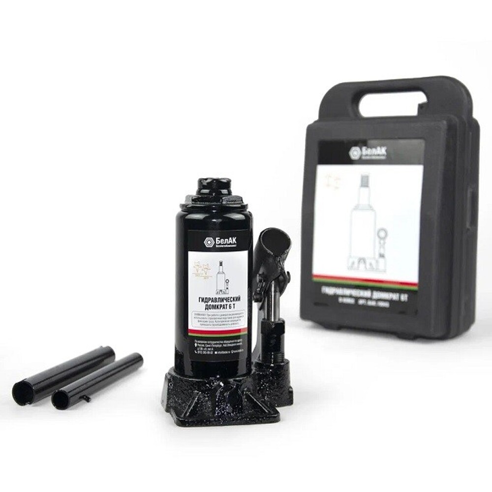 Домкрат гидравлический бутылочный 6 т в кейсе Домкрат гидравлический бутылочный 6 т в кейсе