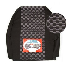 Комплект чехлов на весь салон на ваз - 2190 гранта FL 08.2018-> норма рест., жаккард, цзс