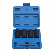 Набор головок торцевых, спиральных для поврежденного крепежа 1/2 DR (17,19, 21, 22мм, выколотка 12 мм) 5 предметов