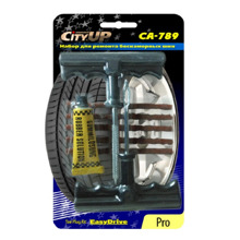 Комплект для ремонта бескамерных шин (шило,аппликатор жгута,эластичные жгуты,клей) (шиномонтаж)