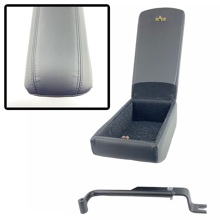 Бокс - подлокотник для лада 2110, кож.зам. черный, кож.зам.