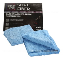 Набор салфеток из 2-х шт 40*40 см микрофибра супермягкая Soft Fiber Light