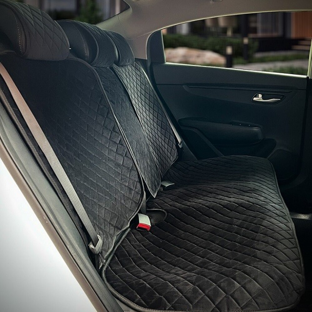 Комплект накидок на весь салон GRADE PLUS, материал велюр, закрытые бока, цвет черный, строчка черная, кант черный Комплект накидок на весь салон GRADE PLUS, материал велюр, закрытые бока, цвет черный, строчка черная, кант черный