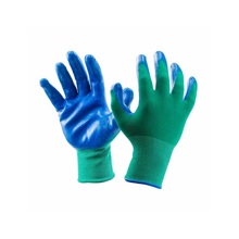 Перчатки нитрил рефленные, цвет серый/синий, синий/синий размер 9,10,11