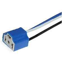 Патрон для лампы н4 (p43t) керамический с медным проводом 90ммх2,5мм