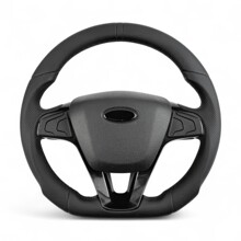 Руль 2170 анатомический в коже черный