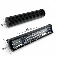 Противотуманная фара универсальная 216W 375,5*77*68мм, 12-24V