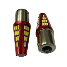 Светодиод S25 1157 (P21/5W BAY15D) 168 SMD 3014 2 COLOR белый/желтый 12v 2конт (2шт)