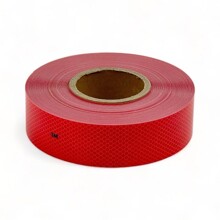 Лента светоотражающая 5см * 40м самоклеящаяся, цвет красный