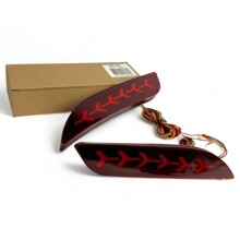 Фонарь заднего бампера 2170 Приора (Бегущий поворот + Габарит + Стоп) (2шт) без рамки /wd-004