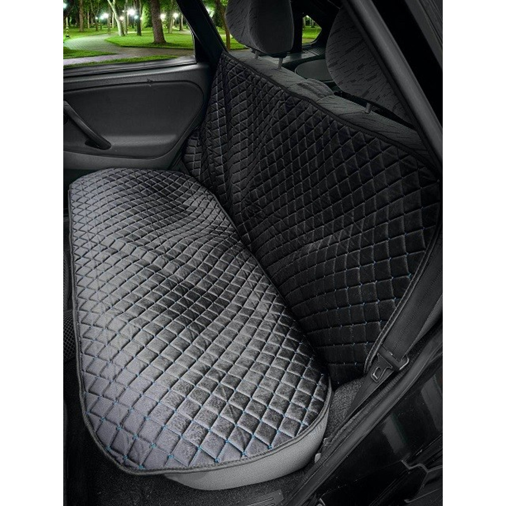 Комплект накидок на весь салон для ваз 2109,2114,нива plus, материал велюр, закрытые бока, цвет черный, строчка синяя, кант черный Комплект накидок на весь салон для ваз 2109,2114,нива plus, материал велюр, закрытые бока, цвет черный, строчка синяя, кант черный