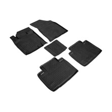 Комплект резиновых ковриков высокий борт на Geely Atlas PRO 2021->