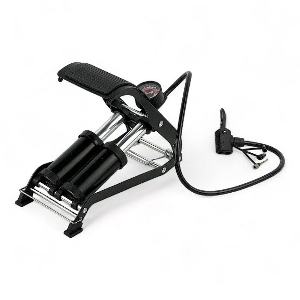 Насос ножной с манометром двойной Насос ножной с манометром двойной