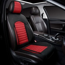 Накидки на передние сиденья Master FRONT, цвет черный, вставка красная