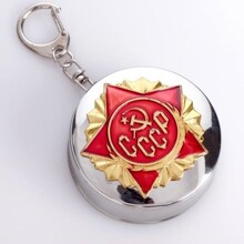 Стакан складной с карабином ссср, со звездой, 150 мл, ф-5см