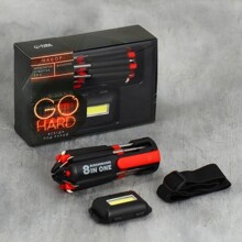 Мультитул 8 предметов + налобный фонарик