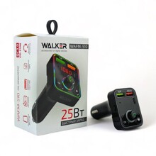 FM-Модулятор Bluetooth + 2 USB выхода на зарядку 3.1 A, Type-C WAFM-510, подсветка, цвет черный