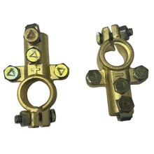 Клемма акб латунь евро, цвет белый