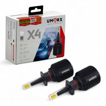 Светодиодные лампы H1 X4 2 COLOR 6000/3800K 4200Lm 44W белый/желтый 9-32v