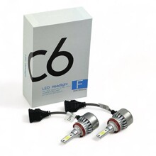 Светодиодные лампы H11 C6 6000K 4000Lm 26W 8-48V (комплект 2шт)