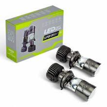 Светодиодные лампы H4 G09 линза 6500k 15000lm 120w 12-24v