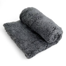 Полотенце 40*40 см микрофибра 500гр для сушки авто, цвет серый (mf-001)