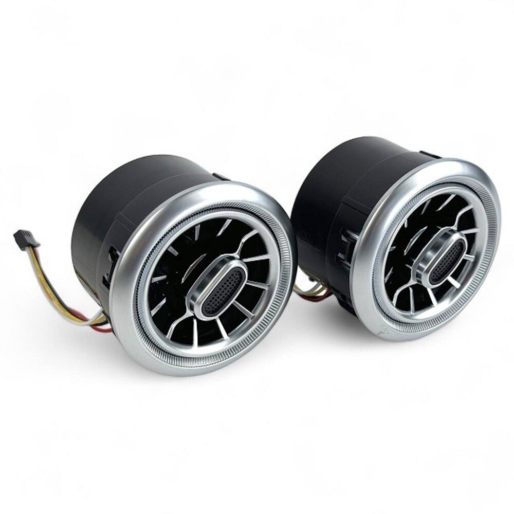 Дефлектор регулируемый под MB хром с RGB подсветкой (2шт комплект) Дефлектор регулируемый под MB хром с RGB подсветкой (2шт комплект)