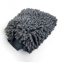 Варежка микрофибровая для мойки 20*27см 130гр серая (mf-014)