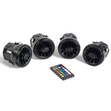 Дефлектор регулируемый под MB черный с RGB подсветкой (4шт комплект)