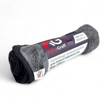 Полотенце 50*60 см микрофибра для сушки авто, цвет серый 580 г