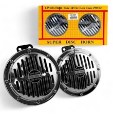 Сигнал звуковой 12V, 290-345 hz, 155 мм, цвет хром