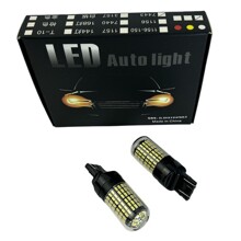 Светодиод T20 7443 (W21/5W) 144SMD 3014 W 12V 2конт (2шт)