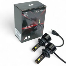 Светодиодные лампы H7 A8 6000K 3000Lm 30W 12-24V