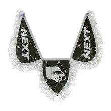 Вымпел из экокожи тройной с надписью NEXT