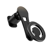 Телефонный держатель в воздуховод раздвижной, цвет черный