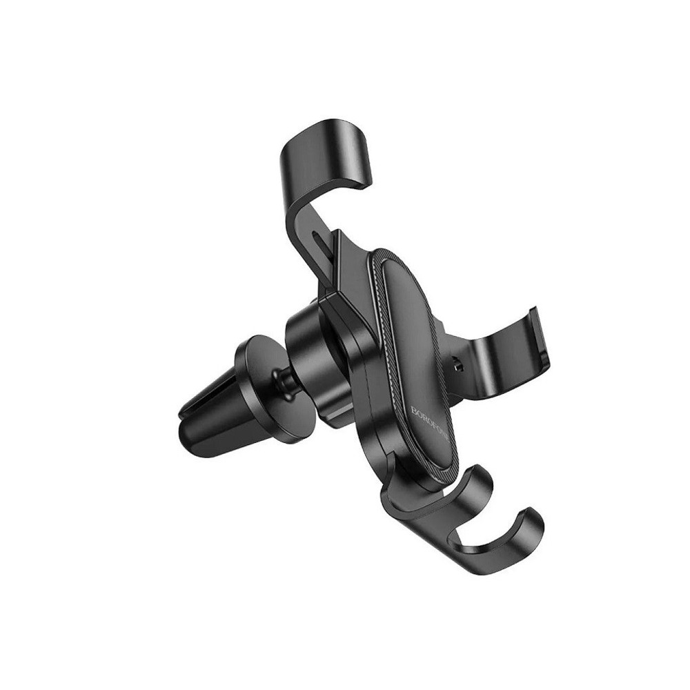 Телефонный держатель в дефлектор, цвет черный, гравитационный Телефонный держатель в дефлектор, цвет черный, гравитационный