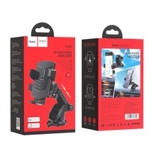 Телефонный держатель на панели+лоб.стекло, цвет черный, гравитационный