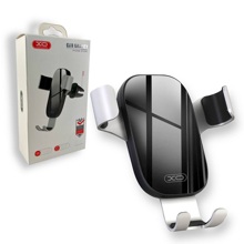 Телефонный держатель в воздуховод с зажимом, цвет серебро