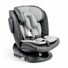 Автокресло (0-36 кг, группа 0,1,2,3) HB-636, Isofix, BLACK + GREY, ЭкоКожа, Поворотная база