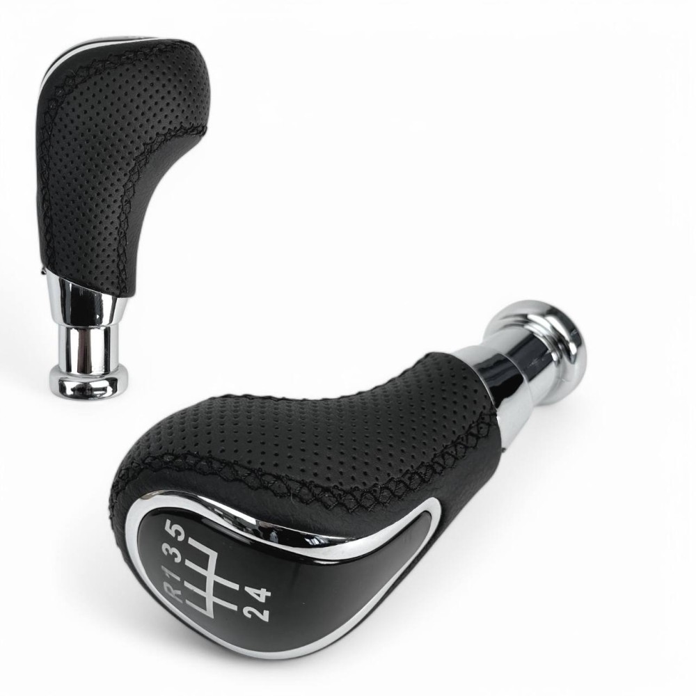 Ручка кпп 2170, 2110, 2109 кожа (r-вперед) черная/черная строчка Ручка кпп 2170, 2110, 2109 кожа (r-вперед) черная/черная строчка