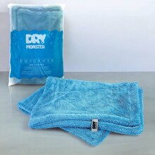 Полотенце 50*80 см XXL STANDART - двусторонее двойная Петля микрофибра для сушки авто, цвет голубой