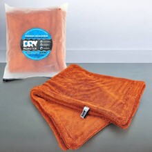 Полотенце 50*80 см XXL STANDART - двусторонее двойная Петля микрофибра для сушки авто, цвет коричневый