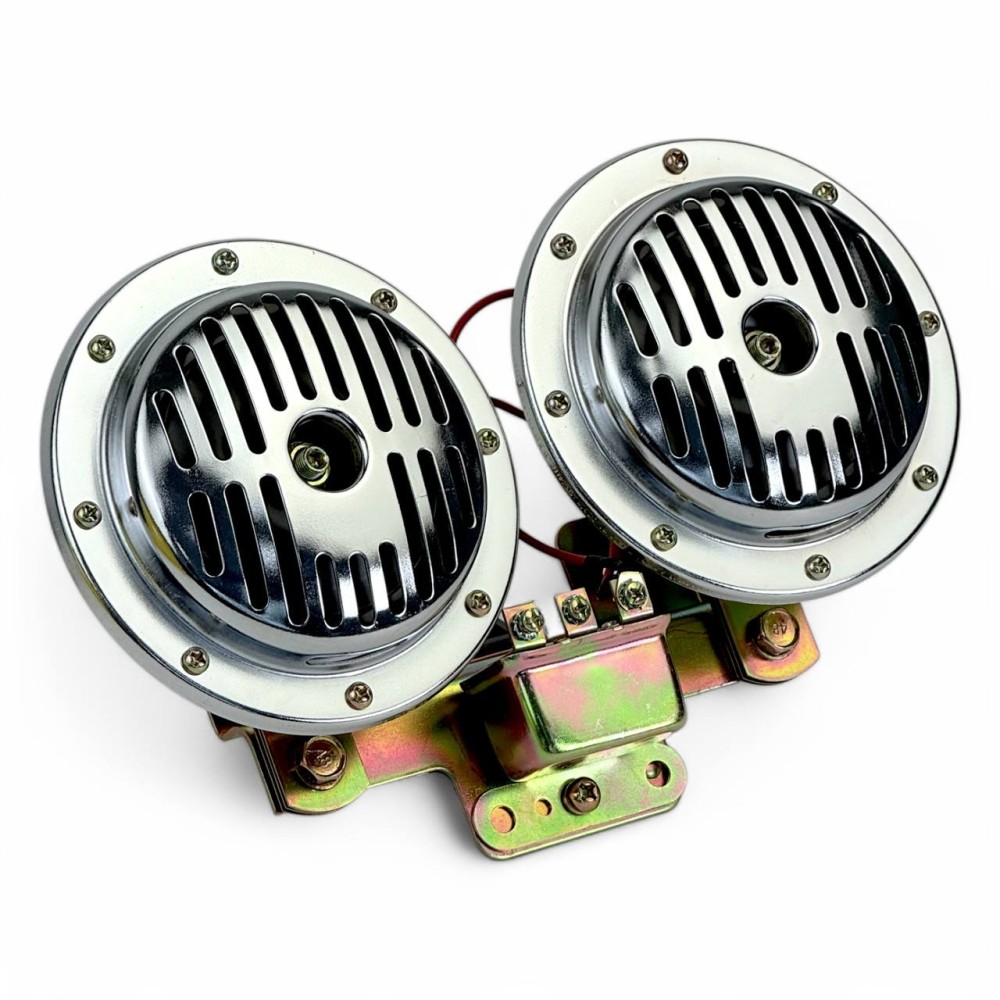 Сигнал звуковой 400+300Hz 130mm 24V хром Сигнал звуковой 400+300Hz 130mm 24V хром