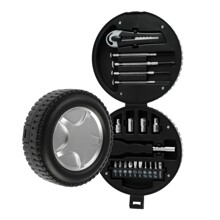 Набор инструмента из 20 предметов, подарочный кейс колесо